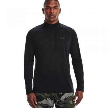 Under Armour Men's Tech 2.0 1/2 Zip Long Sleeve Black Top - 4XL