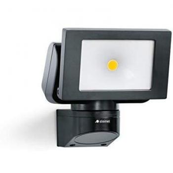 Foco LED para exteriores Steinel LS 150, negro, 14,7 W, 1375 lúmenes, cabezal orientable, IP44, luz blanca neutra (4000 K)