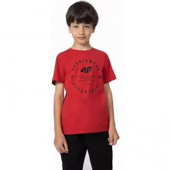 Camiseta de Manga Corta Niño 4F M294 Rojo