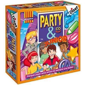 Diset - Juego Party & co Junior, Juego de mesa infantil multiprueba a partir de 8 años en catalán