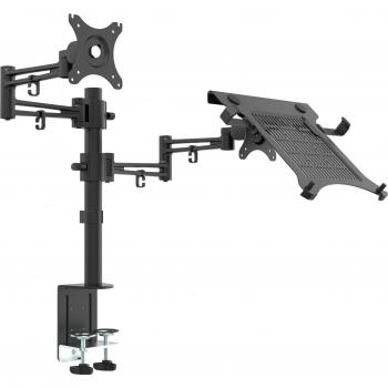 Bramley Power LCD LED Doble Monitor Escritorio Soporte Brazo Soporte, Fuerte y luz de fundición de Aluminio soporta hasta 10Kg 30 Monitor, Tilt y Giratorio