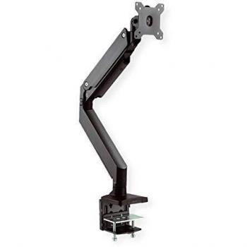 Brazo para Monitor Roline | Montaje en Mesa | Muelle de Gas | 5 articulaciones | máx. 15 kg | Brazo para Monitor para un Ajuste fácil y fiable de un Monitor