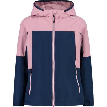 CMP Girls' Waterproof Hooded Jacket Blue