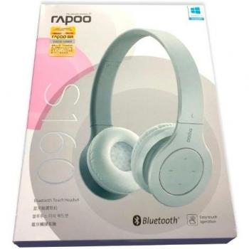 Auricular headset rapoo s160 bluetooth & touch sonido hi-fi blanco