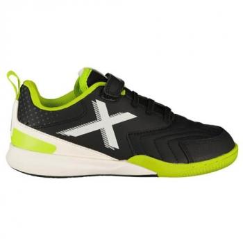 Zapatillas de fútbol sala Munich Rondito Kid Elastic Laces 03, unisex para niños, color negro, talla 28 EU