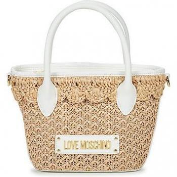Love Moschino Bolso de mano RAFFIA para mujer - Blanco Talla Os
