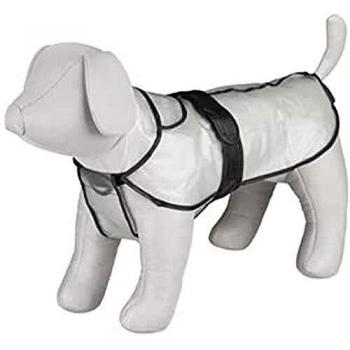 TRIXIE Impermeable Tarbes, PVC, S, 38 cm, Transparente-borde Negro, Perro