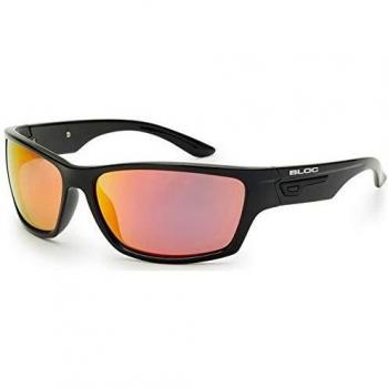 Bloc eyewear Unisex's Bail Sunglasses, Polished Black/Red Mirror