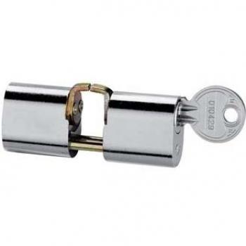Sistemas Valle Leniz. U. 5979P3030/4 - Cilindro seg 38x38mm 5979p3030/4 niq con pomo oval cvl