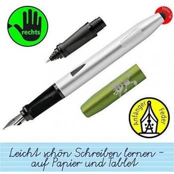 Online Schreibgeräte 25022 - Pack de pluma estilográfica y Rotulador de tinta, color verde