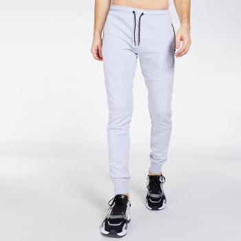 Jack & Jones Will Air Light Grey Melange Slim Fit Joggers for Men - XL