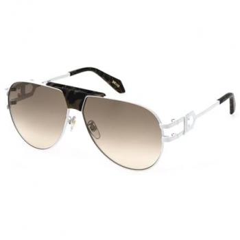 Just Cavalli SJC095 Gradient Brown Sunglasses for Men, Milk White Frame, 62mm