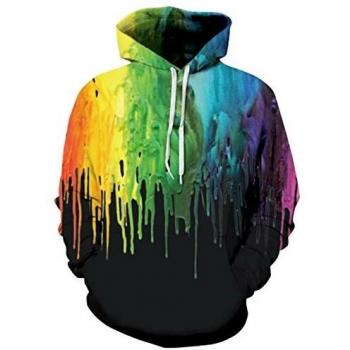 RAISEVERN Personalidad Unisex Capucha Sudadera con Capucha Sudadera Pullover Activa Sudadera para Parejas