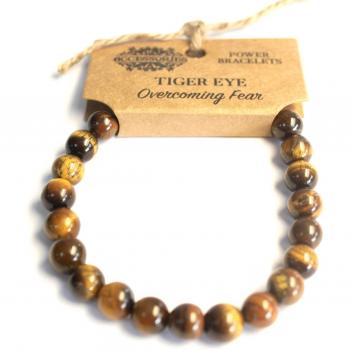 Brazalete de Poder Ojo de Tigre - Energía y Sabiduría Antigua