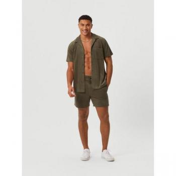 Björn Borg Borg Toweling Pool Shirt Green, XXL