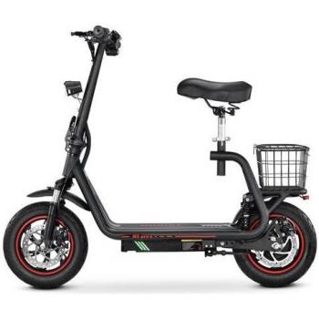 Patinete Eléctrico BOGIST M5Pro-S - Motor 500W, Batería 48V 13Ah, Autonomía 35km, Frenos de Disco, Negro/Rojo