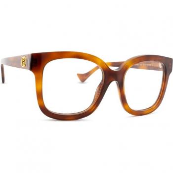 Gucci GG1258O 006 53 Stylish Eyeglasses, Brown female, Size: 53 MM