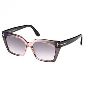 Tom Ford Winona Stylish Cat Eye Sunglasses - Gray Gradient, 53mm Size