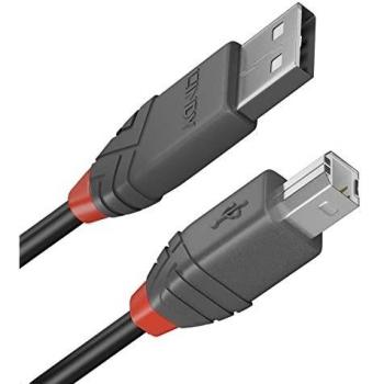 Lindy Anthra Line USB 2.0 Cable, USB-A to USB-B, 7.5m