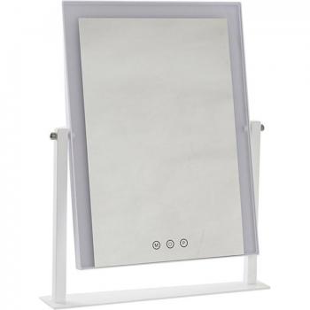Espejo LED Táctil de Sobremesa Metalizado Fíjalo