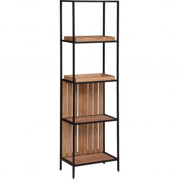 Estantería Bakos de Madera y Hierro con 4 Niveles - 50x176 cm