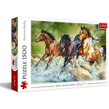Puzzle Trefl 1500 Piezas - Tres Caballos Salvajes - Premium Calidad - Para Adultos y Niños a Partir de 12 Años