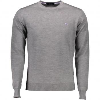 Harmont & Blaine Round-neck Knitwear for Men - Gray Wool Sweater - Size 3XL