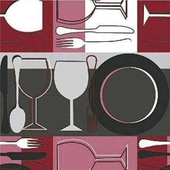 MAURER 5540020 Mantel Hule Rollo 140cmx20m Vino Tinto
