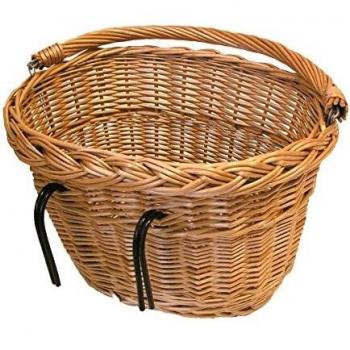 Basil Denver Natural Wicker Bicycle Basket for Front or Rear Mounting