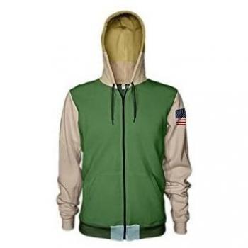 Sudadera Verde Street Fighter Guile Talla S Numskull Games
