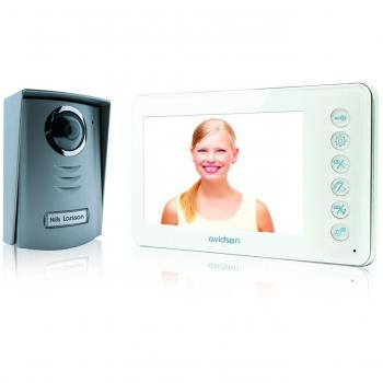 Avidsen 112240 Videoportero Sistema de intercomunicación de video, 11.5W, 13.5V, Gris, Blanco