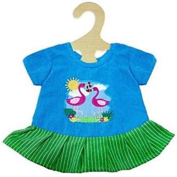 Heless 1810 Fair Trade Vestido Flamingo, tamaño 28 – 35 cm