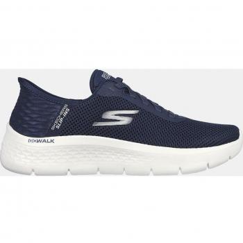 Skechers GO WALK Flex Grand Entrance Slip-ins Sport para Mujer - Zapatillas Tipo Calcetín Bajas con Cierre Elástico en Color Azul, Diseño Deportivo
