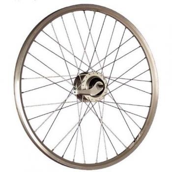 Rueda trasera de bicicleta 26 pulgadas ZAC2000 Shimano Nexus Inter8 contrapedal plateado