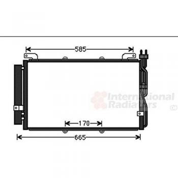 Condensador de aire acondicionado VAN WEZEL 82005220 con secador