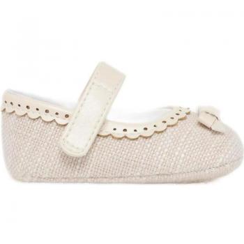 Zapatos de Niña Mayoral 9743 Mercedita Textura Recién Nacido Crudo