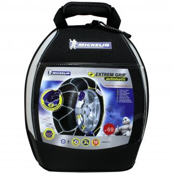 MICHELIN N°69 Cadenas para la Nieve Extrême Grip automático, 2 Piezas