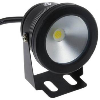 LemonBest® 10W 12V Negro IP68 impermeable llevó la luz subacuática Flood Para Paisaje fuente del estanque de la piscina de iluminación, Blanco frío