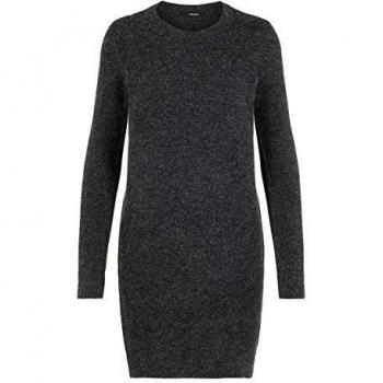 Vero Moda Women's Long Sleeve Relaxed Fit Knit Dress 'Doffy' in Black