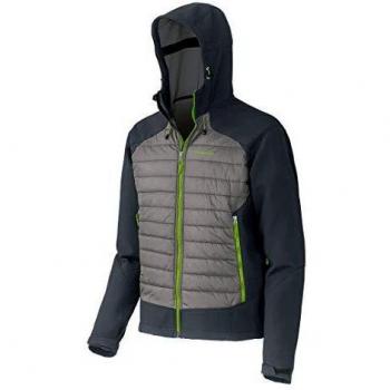 Trangoworld Polux Chaqueta, Hombre, Gris Medio/Negro, L