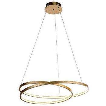 Lámpara Colgante LED ROMAN de 72 cm en Metal Dorado con Diseño SimplyDim 3000K