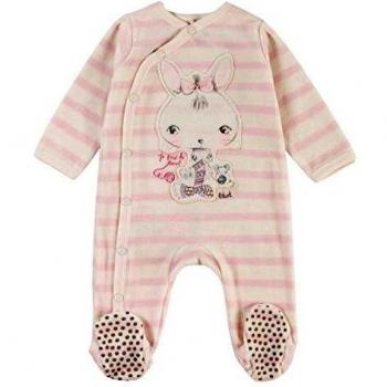 boboli Velour Play Suit For Baby Body, Rosa
