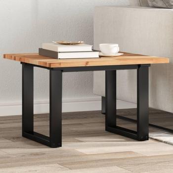 Tablero de mesa cuadrado madera maciza de acacia 60x60x2 cm Marrón