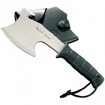 Hacha de caza Muela HG HG-S, mango de 13 cm inyectado de goma, hoja de 15 cm, peso 520 gramos