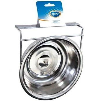 DUVO 7543108 Comedero Acero con Tornillos, 8 cm