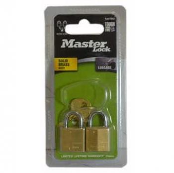Master Lock No. 120T Brass Padlock - 2 Pack