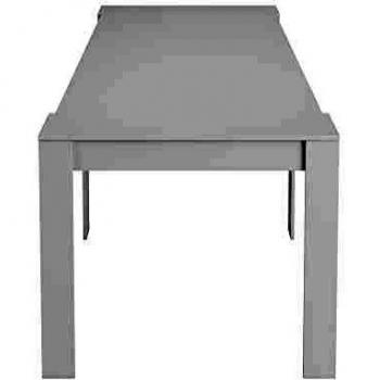 Mesa de Comedor, Consola, Mesa Extensible, Mesa para Salon, recibidor o Cocina, Acabado en Blanco Brillo, Medidas: 50-235 cm