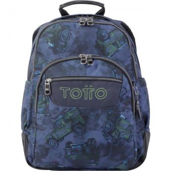 Mochila Escolar Totto Crayoles con Estampado Todoterreno