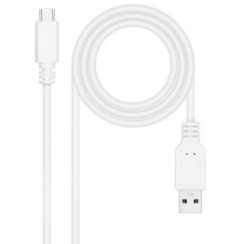 Funda para Teclado y Cable USB 2.0 3A tipo USB-C/M-A/M, Blanco, 1.5 m