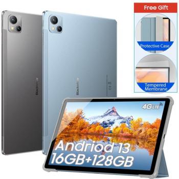 Blackview Tab 13 Pro Tablet 10.1'' IPS FHD, MTK Helio P60 Octa-Core, 8GB RAM, 128GB Almacenamiento, Batería de 7680mAh, Conect